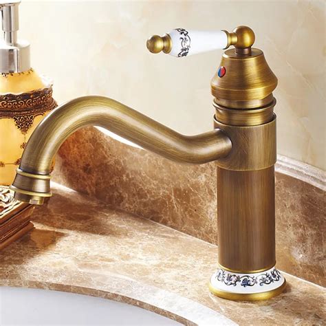 Hot Selling Antique Brass Basin Faucet Bathroom Faucet Basin Mixer