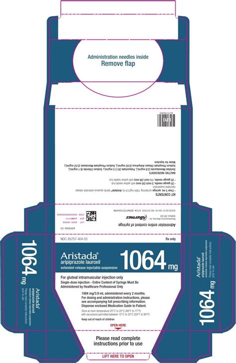 Aristada - FDA prescribing information, side effects and uses