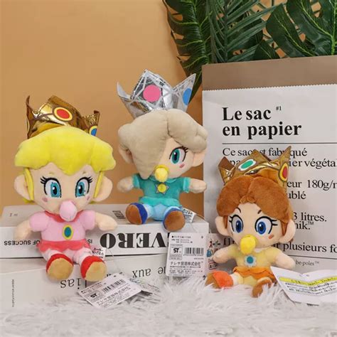 Super Mario Bros Plush Toys Baby Princess Peach Daisy Rosalina Stuffed