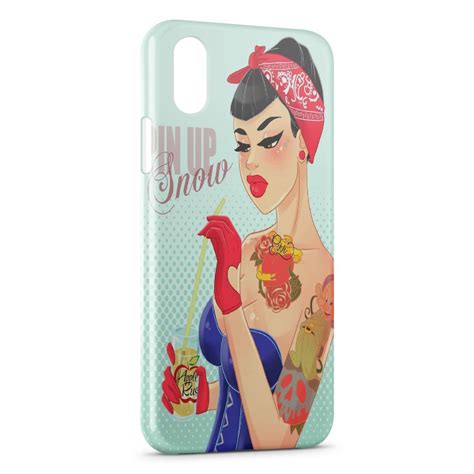 Coque IPhone XR Pin Up Blanche Neige Et Les 7 Nains Pixypia