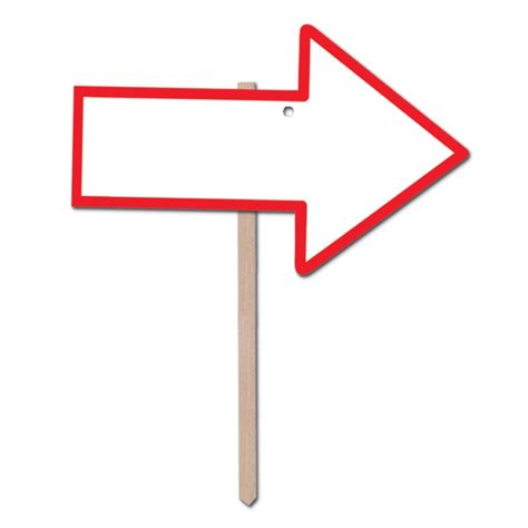 Blank Arrow Yard Sign