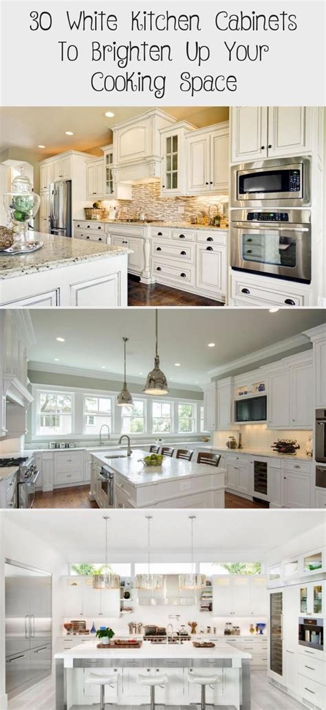 30 White Kitchen Cabinets To Brighten Your Cooking Space Kitchen Decorations White Kitchen