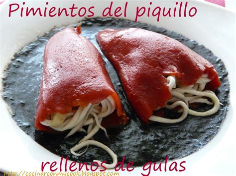 Cocinar Con MyCook PIMIENTOS DEL PIQUILLO RELLENOS DE GULAS