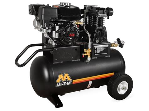 Mi T M 20 Gal Industrial Single Stage Gasoline Air Compressor Gas