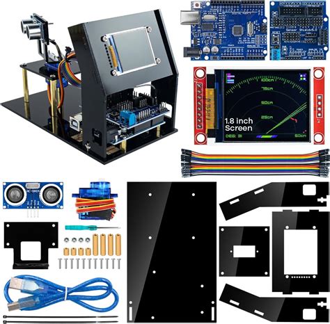 LAFVIN Kit de módulo de sensor de radar ultrasónico de simulación