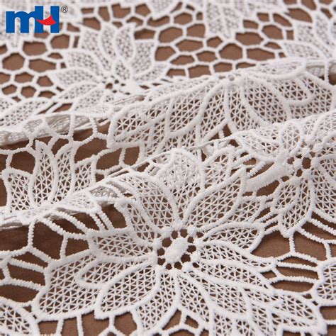 Polyester Floral Embroidery Guipure Lace Fabric Wholesale