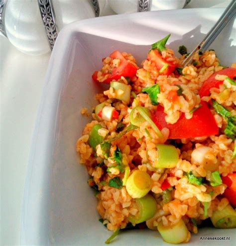 Eigenlijk wilde ik een Libanese tabouleh maken of taboulé tabbouleh