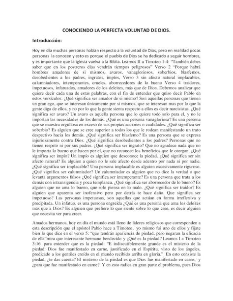 PDF CONOCIENDO LA PERFECTA VOLUNTAD DE DIOS Introducción DOKUMEN TIPS