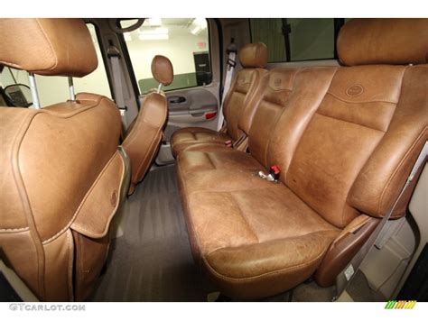 Castano Brown Leather Interior 2002 Ford F150 King Ranch Supercrew 4x4