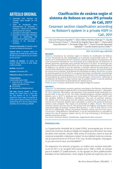 Clsificacion Cesareas Clasificación de cesárea según el sistema de