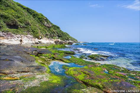 Lm25233金山神秘海岸水尾港神秘海岸秘境潮間帶海藻青苔北海岸北海岸及觀音山國家風景區新北市金山區 A Photo