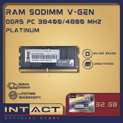 Promo Ram Ddr Sodimm V Gen Platinum Gb Pc Mhz Memory Laptop