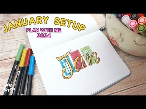 Plan With Me 2024 January Setup Bullet Journal Video Summarizer