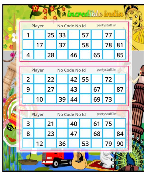 Free Tambola Ticket Generator Free Pdf Kitty Party Games Theme