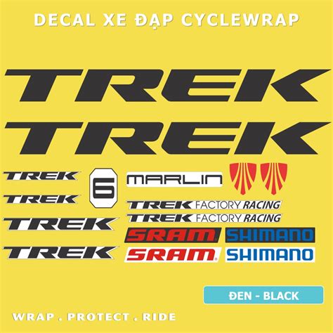 Tem Decal Dán Sườn Xe đạp Trek Marlin 6 2021 Frame Decal Cyclewrap