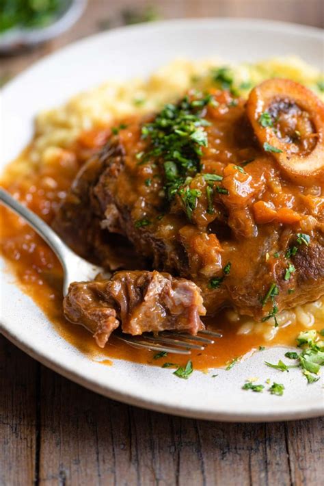 Ossobuco Milanese Braised Veal Shanks Inside The Rustic Kitchen