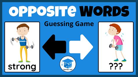 Opposite Words Game | Games4esl