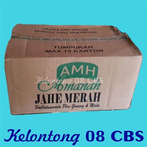 Jual Minuman Jahe Merah Plus Habatussauda AMH Per Dus Isi 12 Renceng