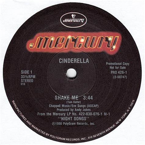 Cinderella – Shake Me (1986, Vinyl) - Discogs