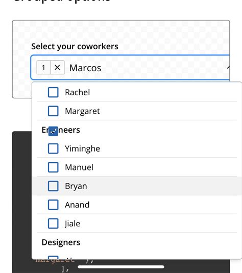 Checkbox Position In Scrollable Multiselect Issue 1355 Dxc