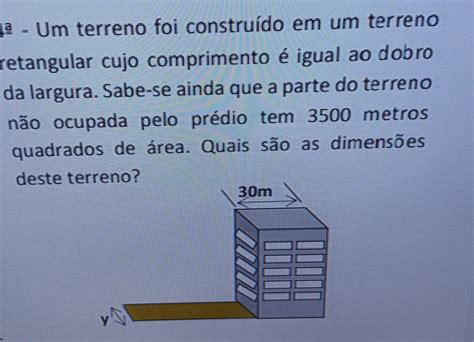 4 Um terreno foi construído em um terreno reta Gauthmath