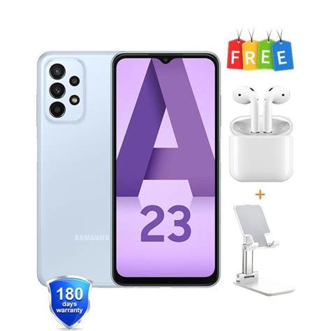 Shop Samsung Galaxy A23 Light Blue 128 Gb Hdd 4 Gb Ram Online