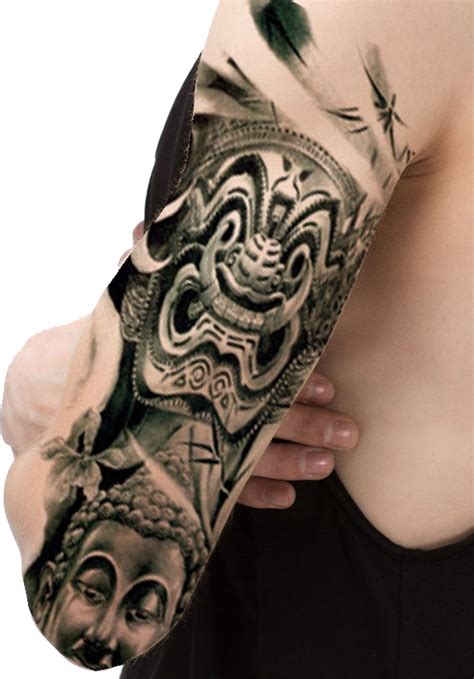 Plak Tattoo Sleeve 293 Tijdelijke Arm Tatoeage 003 Neptattoo Fake