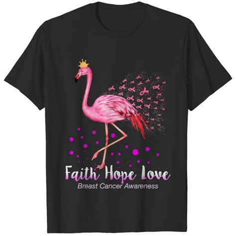 Bc Flamingo Bird Tropical Faith Hope Love Breast Cancer Awareness 49