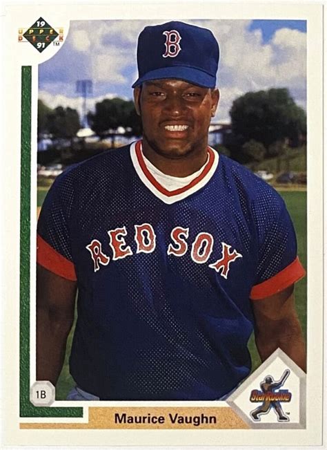 Mo Vaughn Upper Deck Boston Red Sox Baseball Star Rookie Card