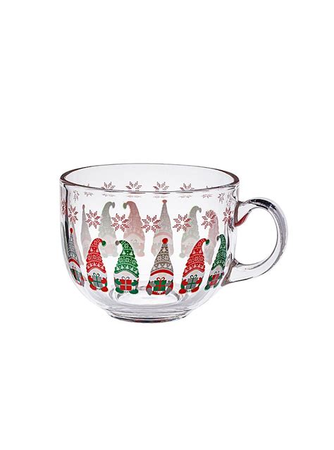 Christmas Gonk Glass Cappuccino Mug Home George At Asda