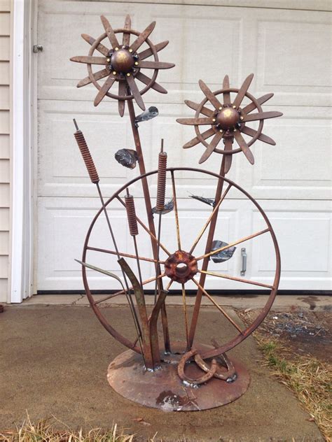 Metal Yard Art Scrap Metal Art Metal Yard Art Metal Tree Wall Art