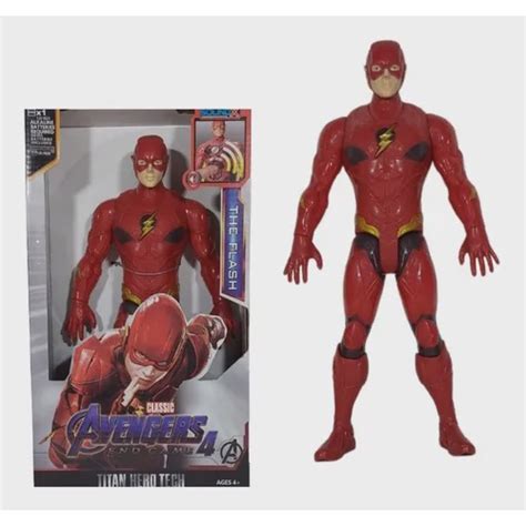 Boneco Flash Articulado Cm Vingadores Luz E Som R Pido E Veloz