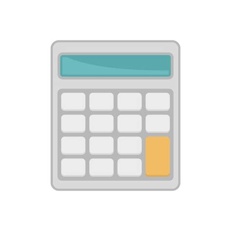 Premium Vector Math Calculator Icon Flat Illustration Of Math