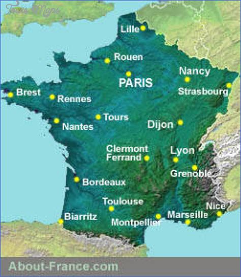 France Map Tourist Attractions - ToursMaps.com