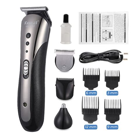 Kemei Alat Cukur Rambut Kumis Elektrik Hair Trimmer Rechargeable KM