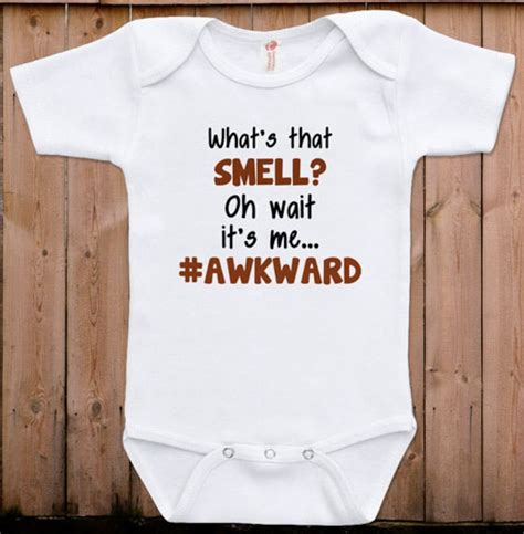 Funny baby clothes newborn baby clothes hashtag awkward gift | Etsy