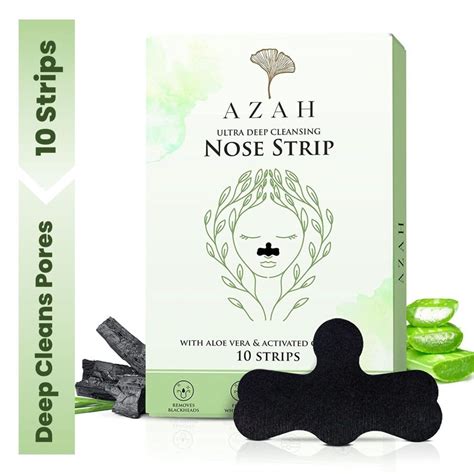 Azah Ultra Deep Cleansing Nose Strips For Blackhead Removal With Aloe