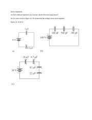 Problems And Solutions On Capacitors And Inductors In Circuits Course