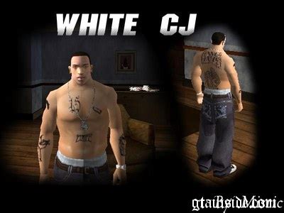 Gta San Andreas White Cj Skin Mod Gtainside