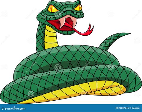 Snake Stock Vector Illustration Of Dangerous American 23087245