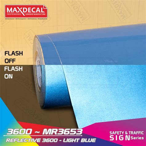 Maxdecal Mr Reflective Light Blue Maxdecal Professional