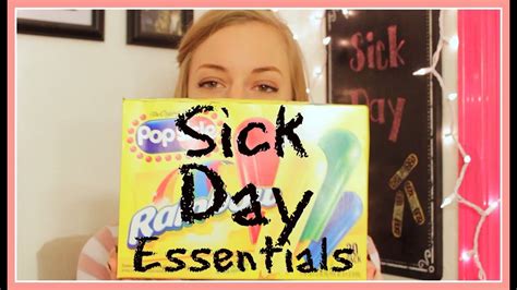 Sick Day Essentials Youtube