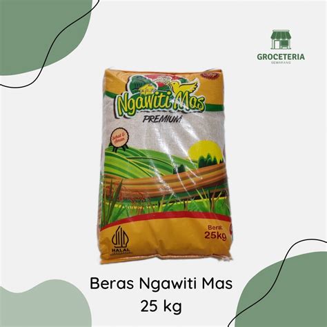 Jual BERAS PREMIUM NGAWITI MAS 25KG Shopee Indonesia