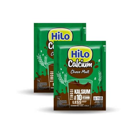 Jual HiLo Choco Malt 1 Sachet 14 Gram Minuman Coklat Tinggi