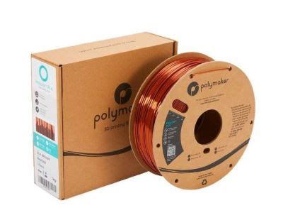 Filamento PolyLite PLA Sedoso Bronce Metalico 175mm 1Kg POLYMAKER