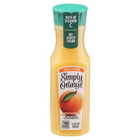 Save on Simply Orange Juice Pulp Free Order Online Delivery | Stop & Shop