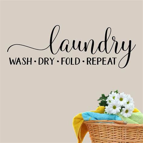 Red Barrel Studio Laundry Wash Dry Fold Repeat Wall Decal Reviews