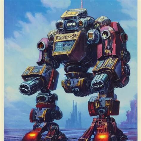 A Large Anthropomorphic Gorilla Shaped Mecha By Paul Stable Diffusion