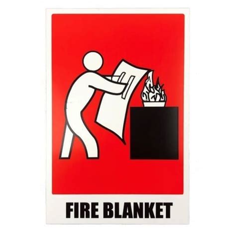 Loc Sign Sa Fire Blanket 150mm W X 225mm H Awfs