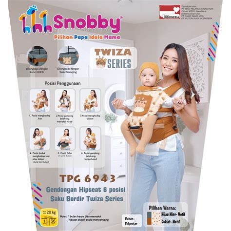 Jual Snobby Gendongan Bayi Hipseat Snobby Hipseat 6 Posisi Twiza